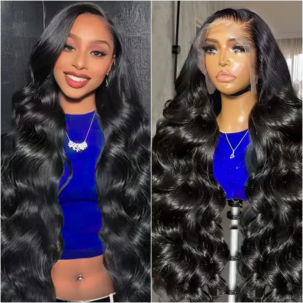 

30 38 Inches 220% Density 13x4 13x6 HD Transparent Lace 5x5 Lace 360 Lace Full Frontal Wig Body Wave Human Hair Wig For Women