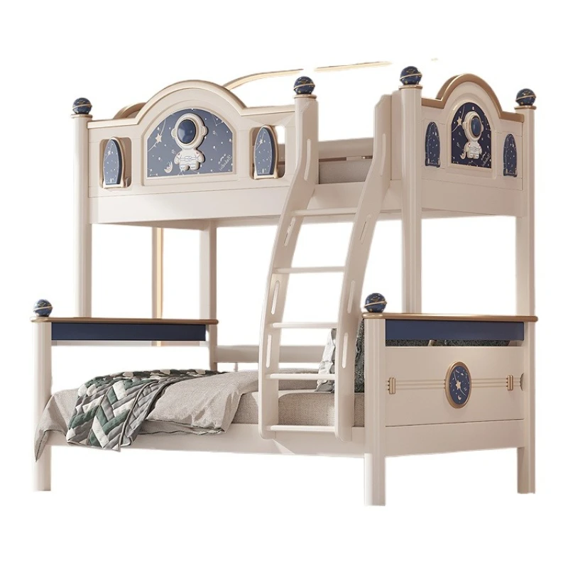 

Children's beds Boys and girls get on and off beds Mother and child High and low Bunk Solid wood beds