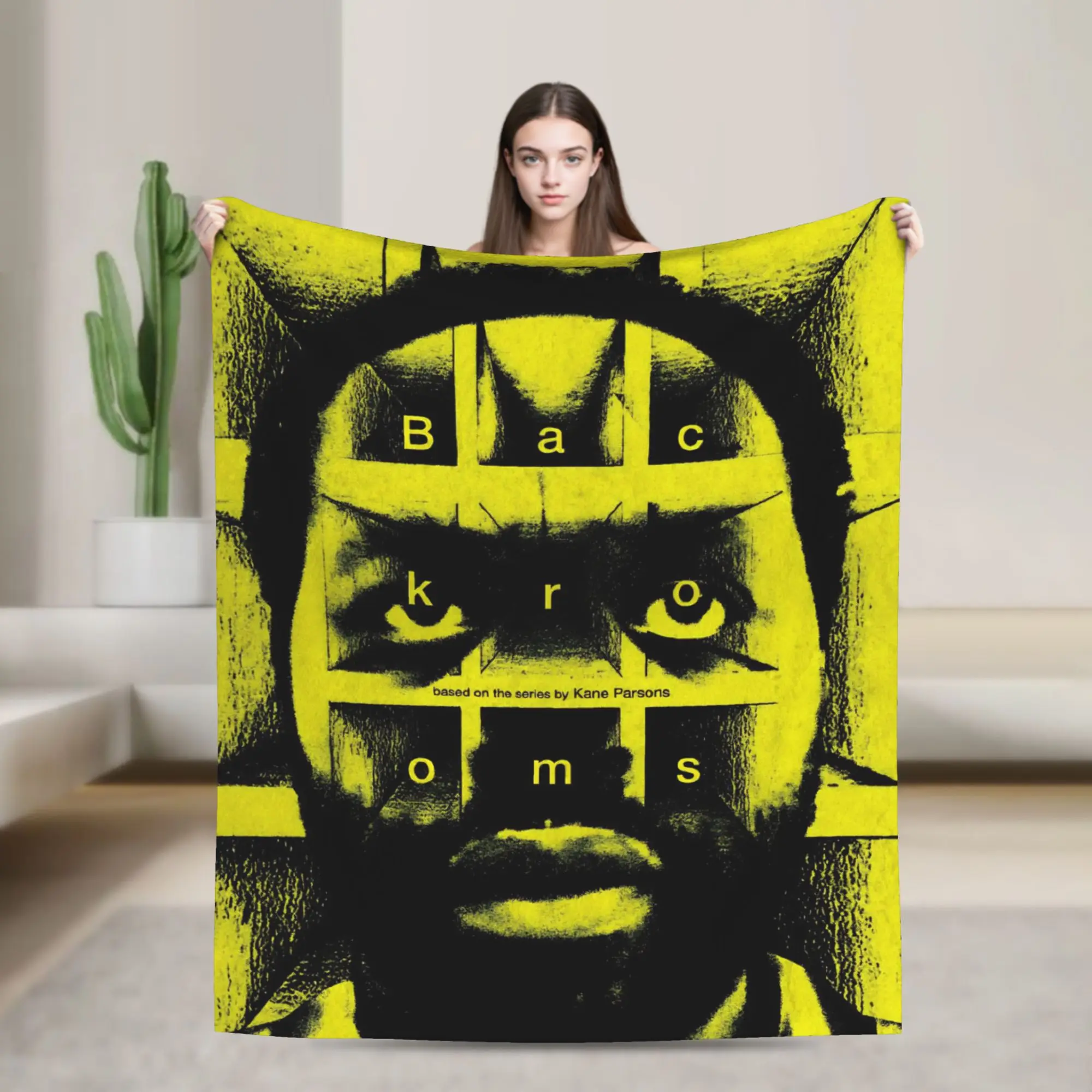 Super Soft Backrooms Horror Movie 2026 Throw Blanket Premium Flannel Fleece Lightweight Bed Blanket Fuzzy Plush Blankets