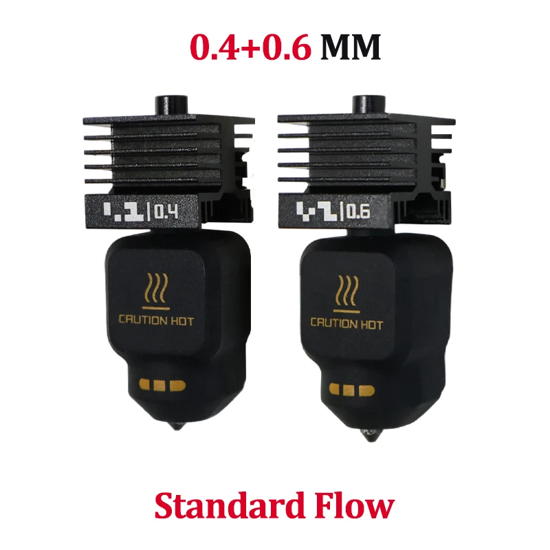 Upgrade P2S/X2D Hotend voor Bambu Lab X2D Standard Flow Hotend Hoge Kwaliteit Afdrukken Verwijderbare nozzle 0.2 0.4 0.6 0.8 Hotend kit