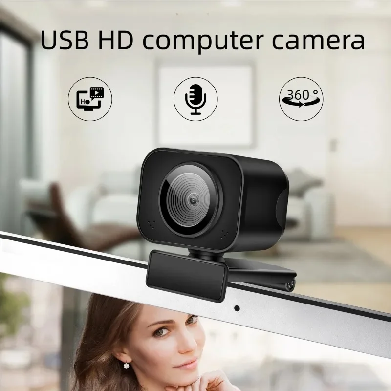 Mini Web Camera Full HD USB Webcam 2K Autofocus With Microphone Web Cam For PC Computer Mac Laptop Streaming  Webcamera