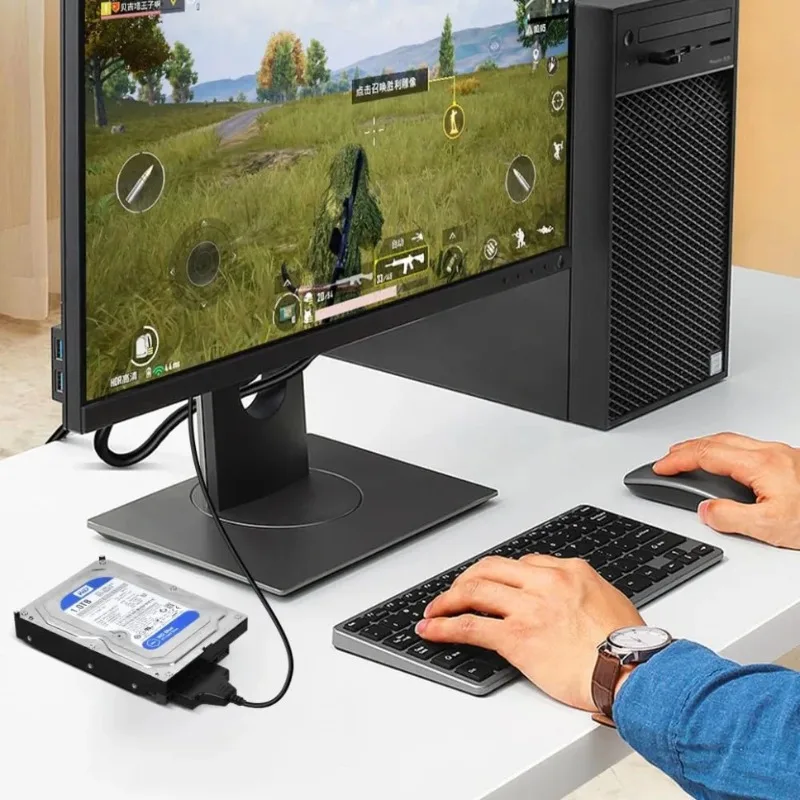 SATA to USB 3.0/2.0/TYPE-C 케이블 어댑터 2.5인치 외장 HDD SSD 하드 드라이브용 SATA to USB 어댑터 최대 6Gbps 노트북 PC용