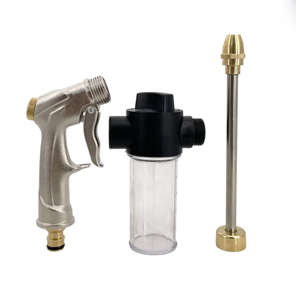 High Pressure Car Wash Foam Gun Washer Cleaner Lance Cannon Sprayer Bottle Kits Garden Water Gun Metal Sprinkler