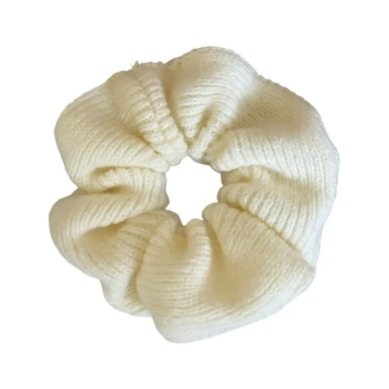 A52E Fashion Crochet Scrunchies Not Damage Hair Accessory 14cm Elastic Hair Cord Design For Women Girls Party Work Event