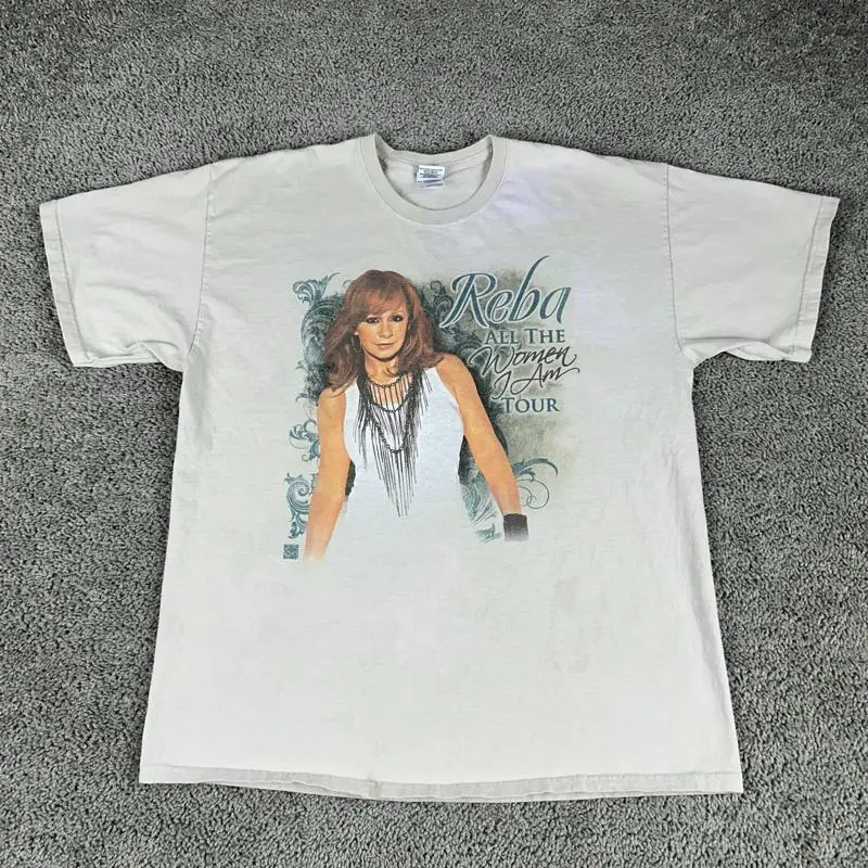 

Reba McEntire All The Women I Am Tour Shirt Mens XL Beige Concert Country Music