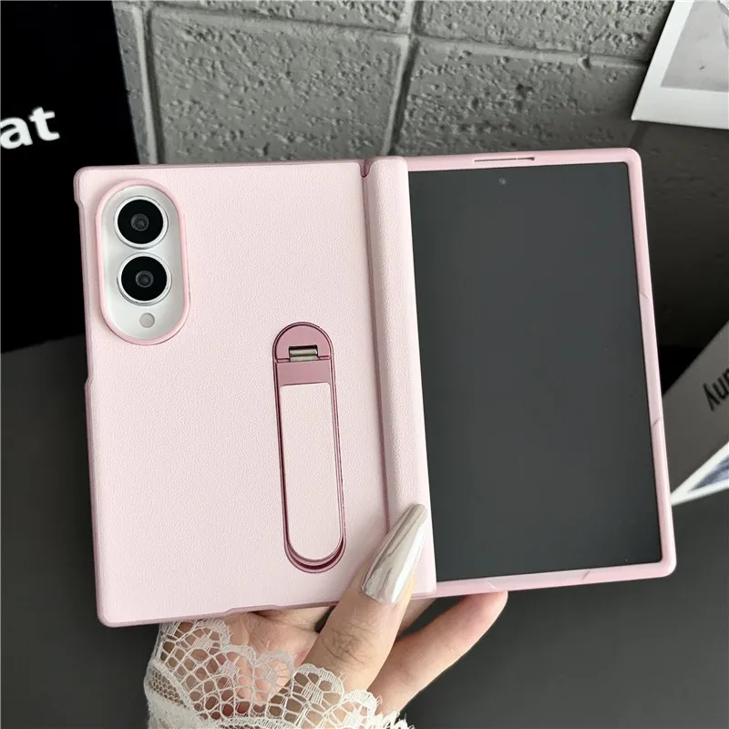 For Samsung Galaxy Z Fold 8 Wide Case New Simple Anti Slip Bracket Protect Cover For Galaxy Z Fold8 Wide Shell Shockproof Bumper