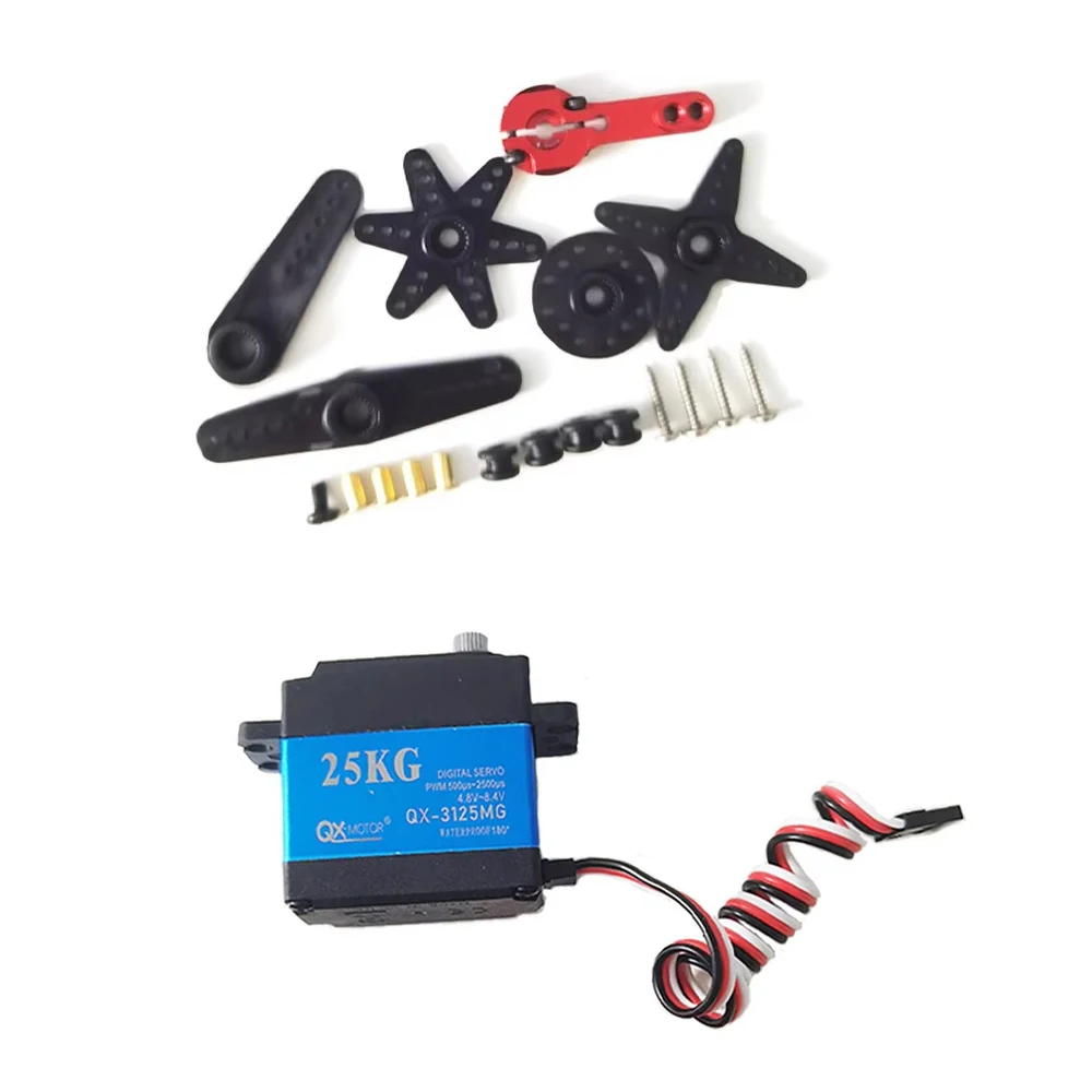 QX 높은 토크 방수 서보 35kg 30KG 25KG 20KG 고속 금속 기어 디지털 서보 바하 서보 1/8 1/10 규모 RC 자동차 용