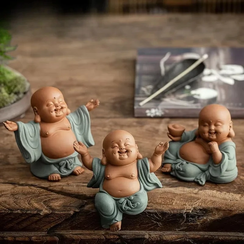

Ceramic Maitreya Buddha Statue Maitreya Buddha Tea Pet Teahouse Ornaments Ceramic Home Decor Sculpture Tea Ceremony Accessories