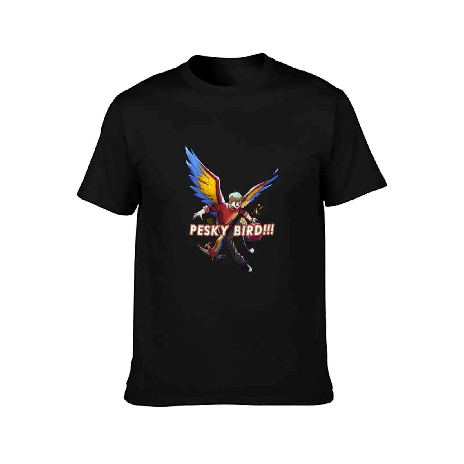 Grian Quote: Pesky Bird T-Shirt Regular Fit Plain Tee Shirt T-Shirt
