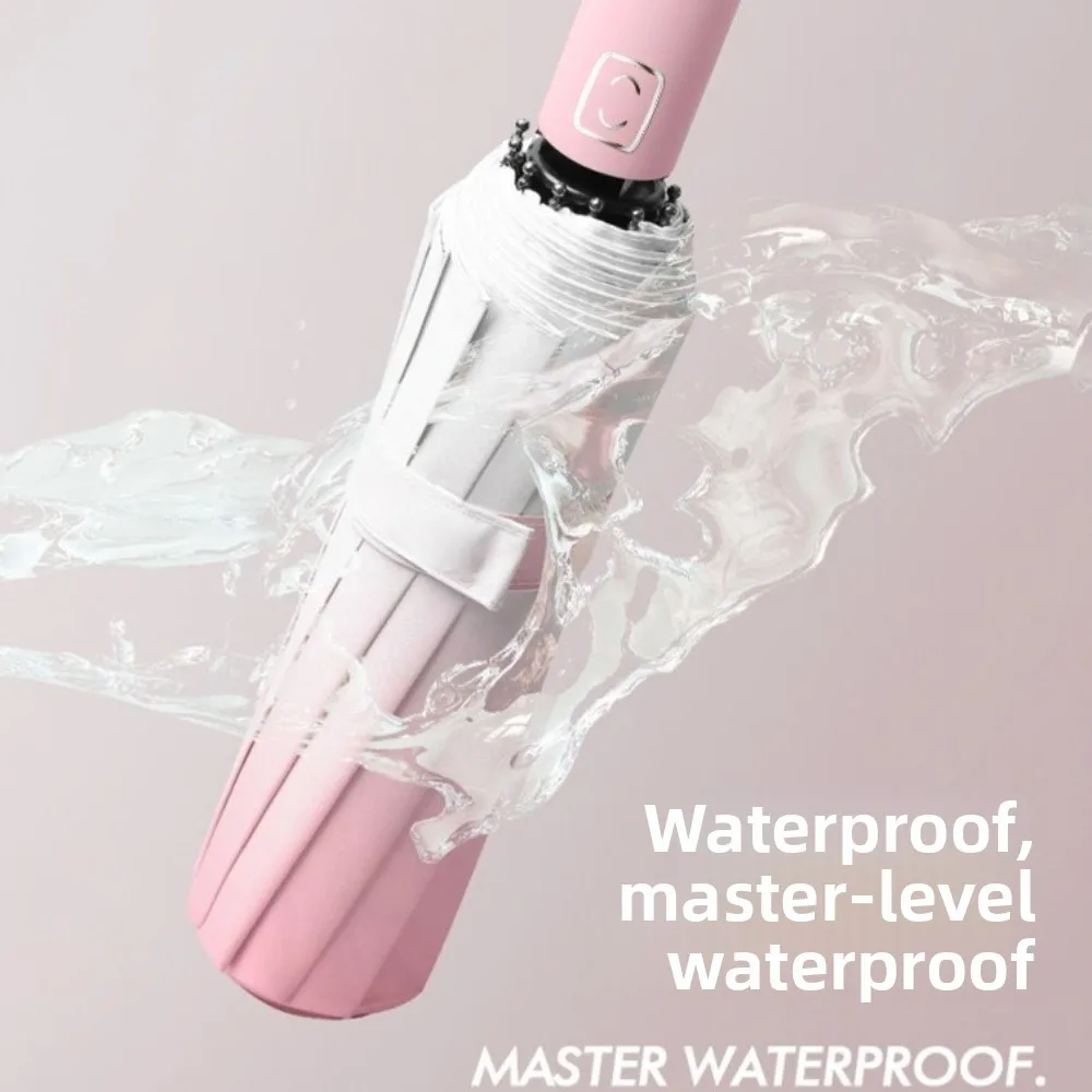 

Portable Double Keel Automatic Umbrella Folding UV Protection Rain Umbrella Sun Shad Sunproof Vinyl Folding Umbrella Daily Use