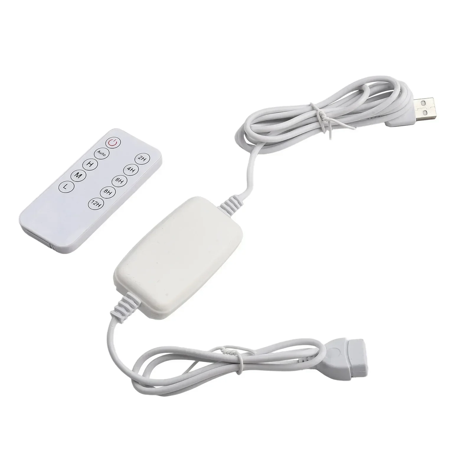 

Белый USB-переключатель с таймером для дома и офиса 2 в 1, USB-кабель питания, переключатель дистанционного управления, USB-удлинитель, 5 регулируемых уровней