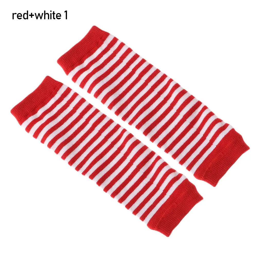 

Striped Knitted Handschoenen Long Sleeve Elbow Mittens Wristband Arm Warmer Fingerless Long Gloves