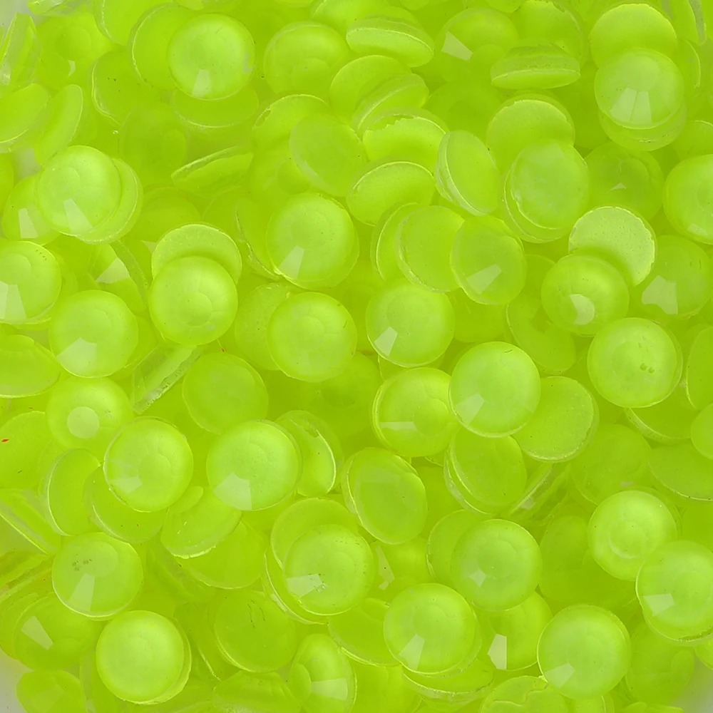 Neon Citrin SS6-SS30 Glas Strass Kristall Top Qualität Flatback Steine Für DIY Handwerk Nail art Dekorationen Zubehör