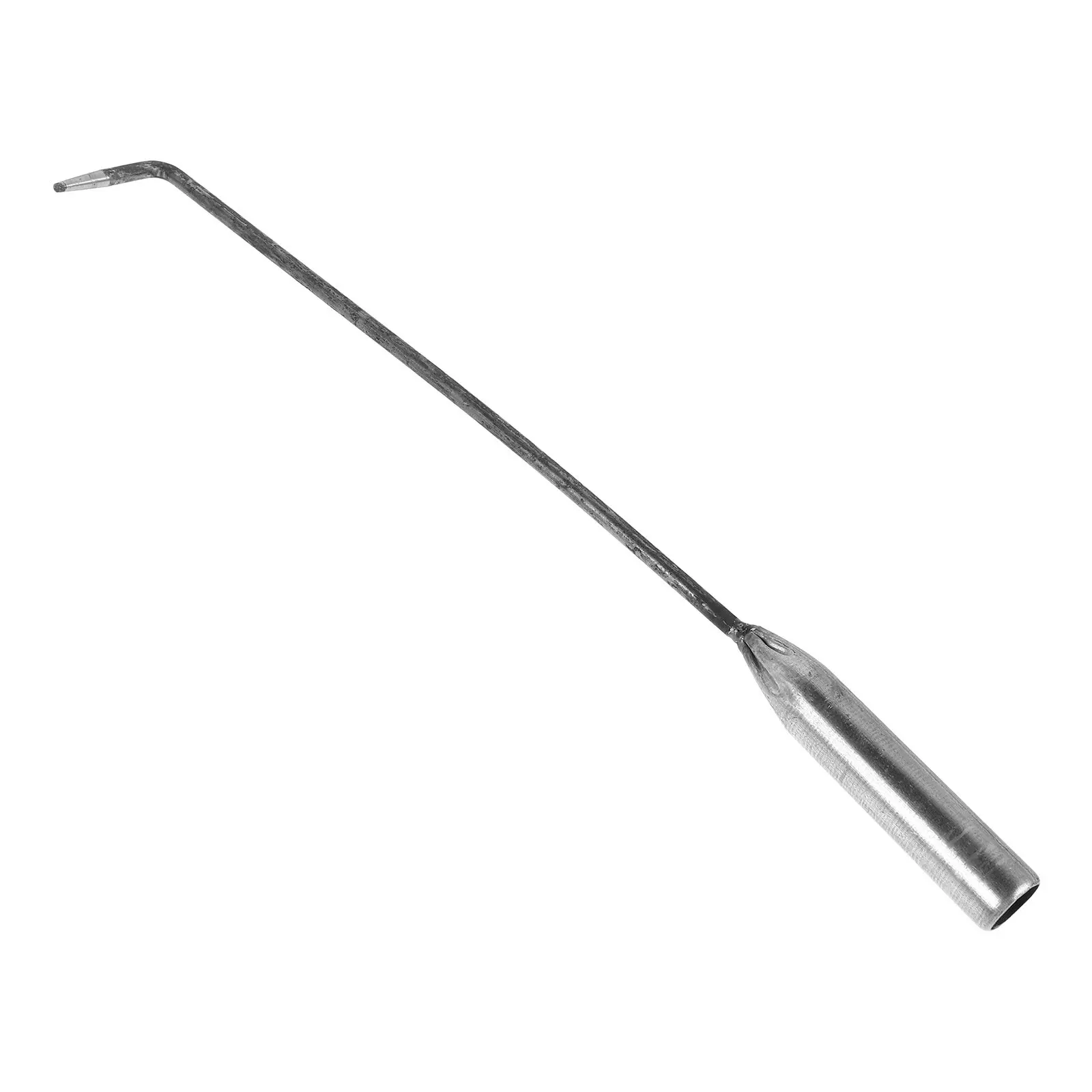 Compact Space Saving Fire Poker Iron Fireplace Tool Long Handle for Fire Pit Outdoor Camping Charcoal Flipping Ash Removal
