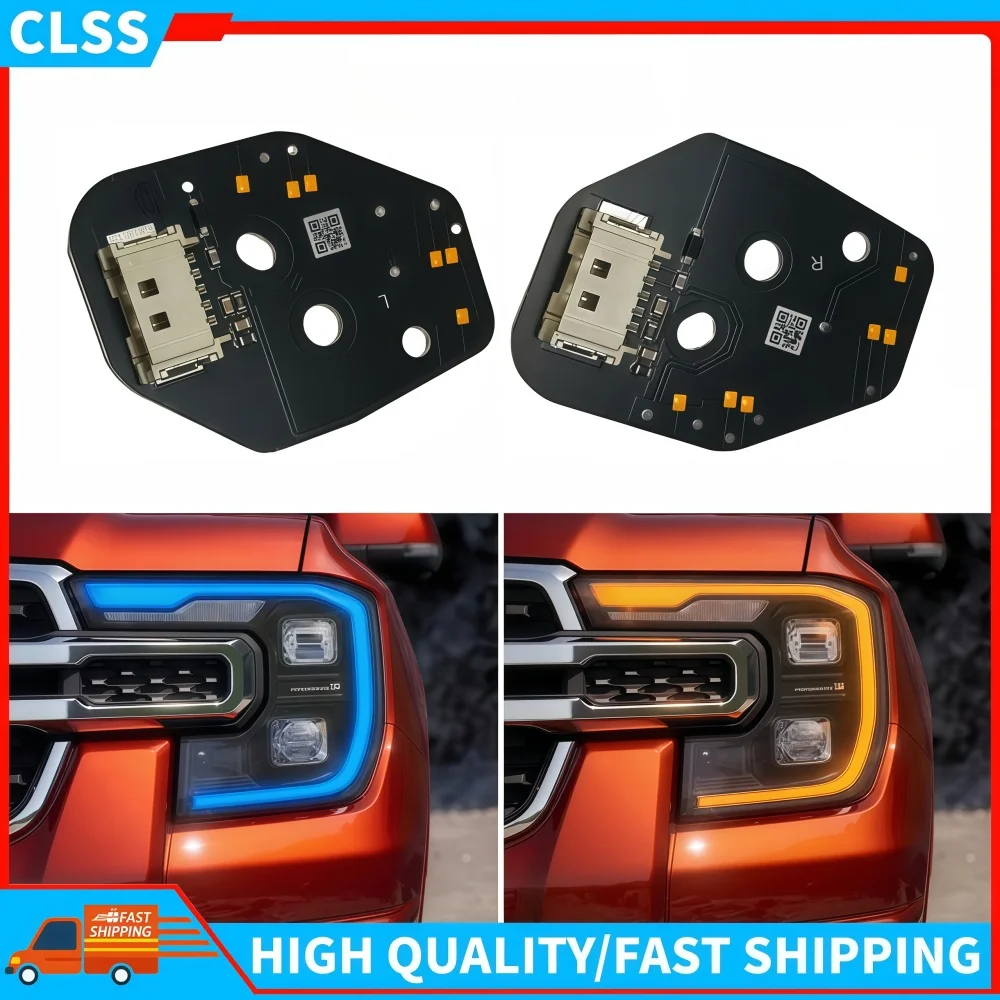 

Daytime Running Light LED Headlight Frame Replace DRL Module Amber Yellow Blue For Ford Ranger Raptor Lariat Wildtrak T9 2023-25