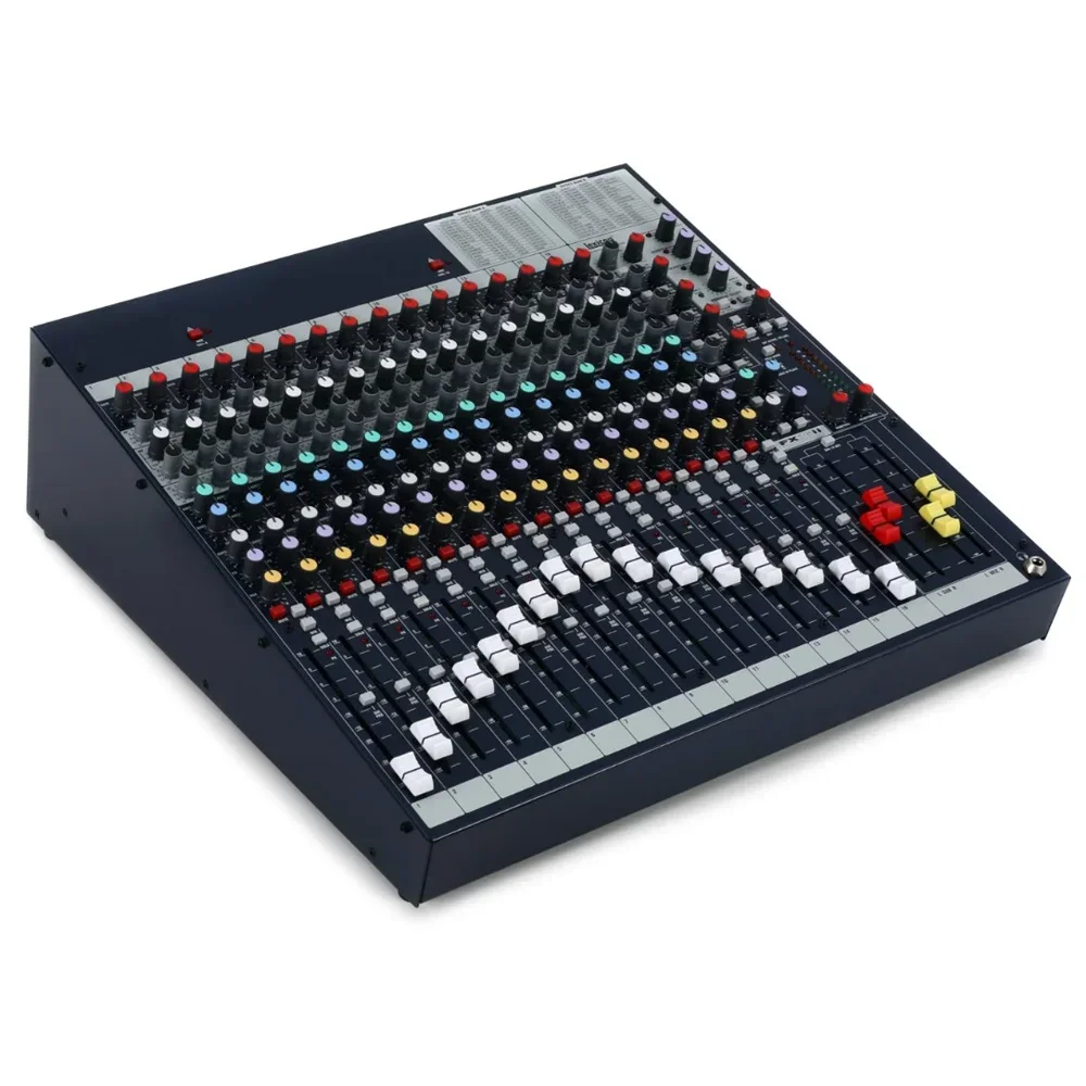خلاط FX16ii مزود بـ 32 تأثيرًا 3 نطاقات EQ مع نطاق مزيج Swept مخرجين من المجموعة الفرعية معالج تأثيرات رقمي مدمج 24 بت