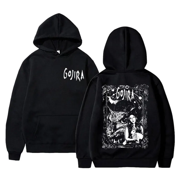 Sudadera con capucha con estampado de Gojira para hombre y mujer, suéter de Magma con banda de Metal francesa, informal, de gran tamaño, de Mars a Sirius