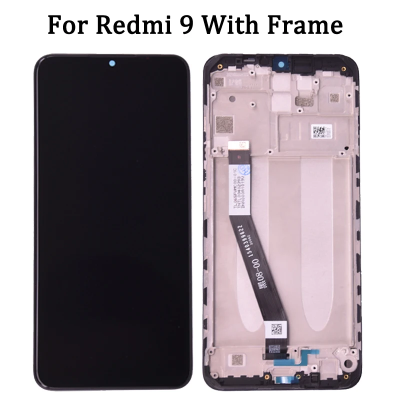 Pantalla de 6,53 pulgadas para Xiaomi Redmi 9A 9C, digitalizador de pantalla táctil LCD para Redmi 9, piezas de repuesto para teléfono