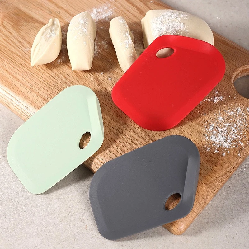 Silicone scraper, vertical household scraper, integrated kneading pad scraper, cutting dough cream scraper