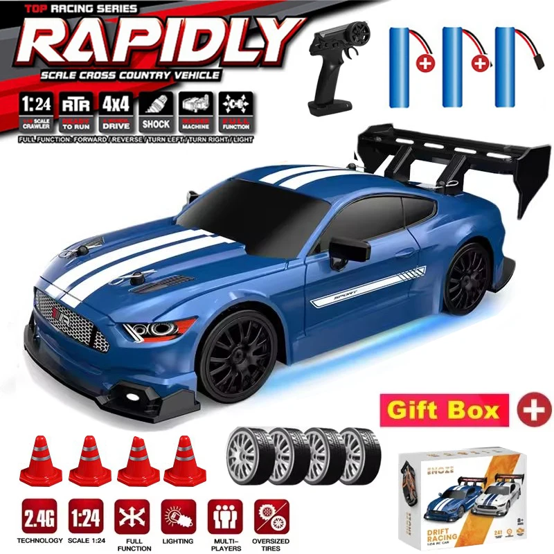 4WD RC Drift Car Remote Control GTRPRO AE86PRO Model 4x4 Racing RTR Radio Truck Vehicle Toy Gift for Boy Girl Children Kid Adult