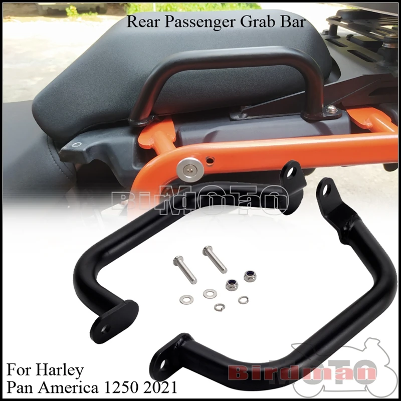 

Motorcycle Rear Passenger Seat Side Grab Bar Hand Rail Tail Armrest Handles Kit For Harley Pan America 1250 RA1250 RA1250S 2021+