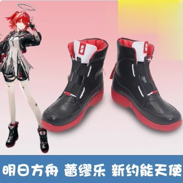 

Arknights Exusiai Cosplay Shoes Game Leather Custom Made For Party Christmas Halloween Boots