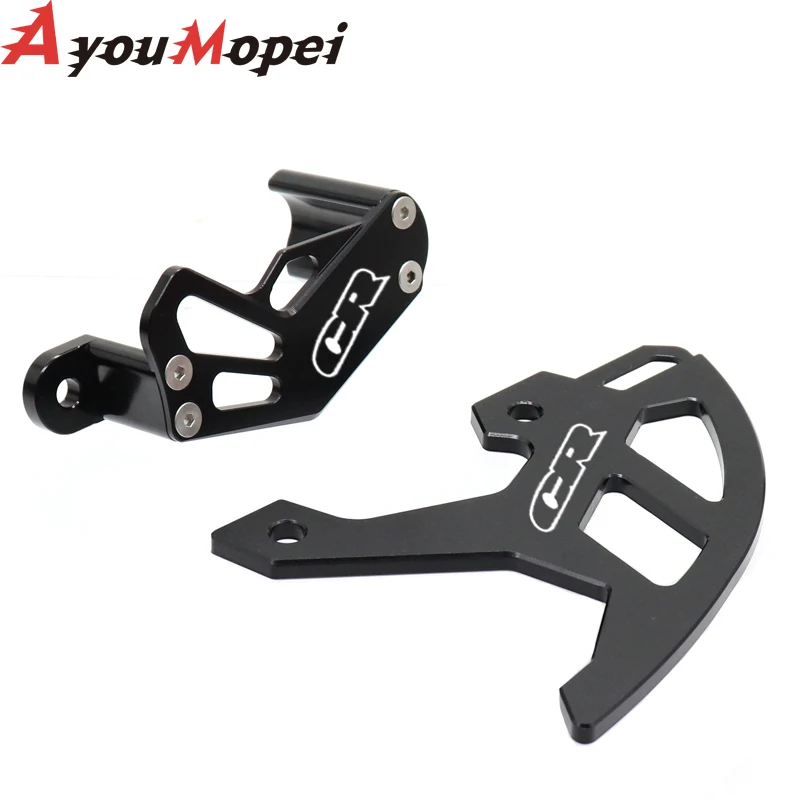 Motorcycle CR LOGO CNC Rear Brake Caliper Guard Cover Protector For Honda CR125 CR125R CR250 CR250R 125 125R 250 250R 2002-2008