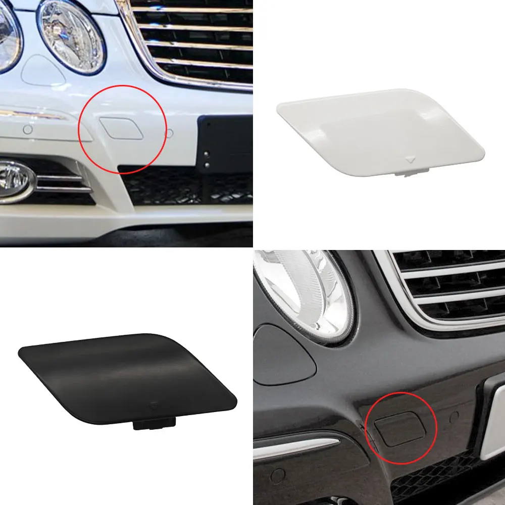 For Mercedes W211 Car Front Bumper Tow Hook Cover Cap Painted Black White Silver For Benz E Class W211 E200 E280 E350 2118851022