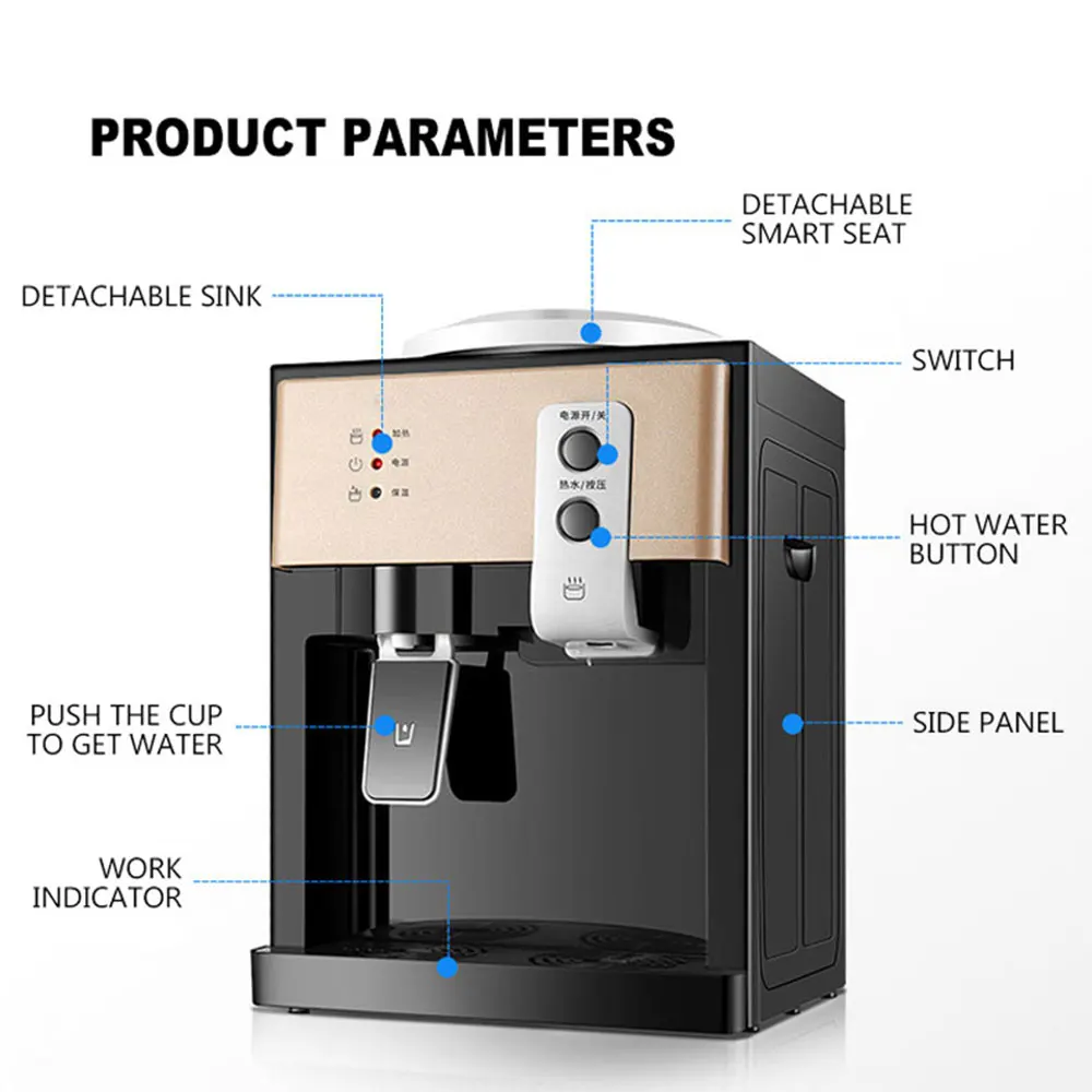 Household water dispenser desktop water dispenser hot refrigeration ice warm office water boiler water boiler