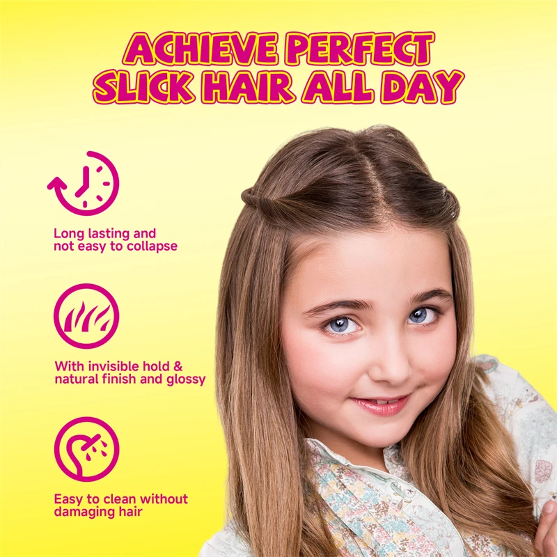 80ml Broken Hair Artifact Kid Hair Wax Stick Gel Cream For Wigs Anti-frizz Portable Smoothing Artifact Styling Hair Wax Stick