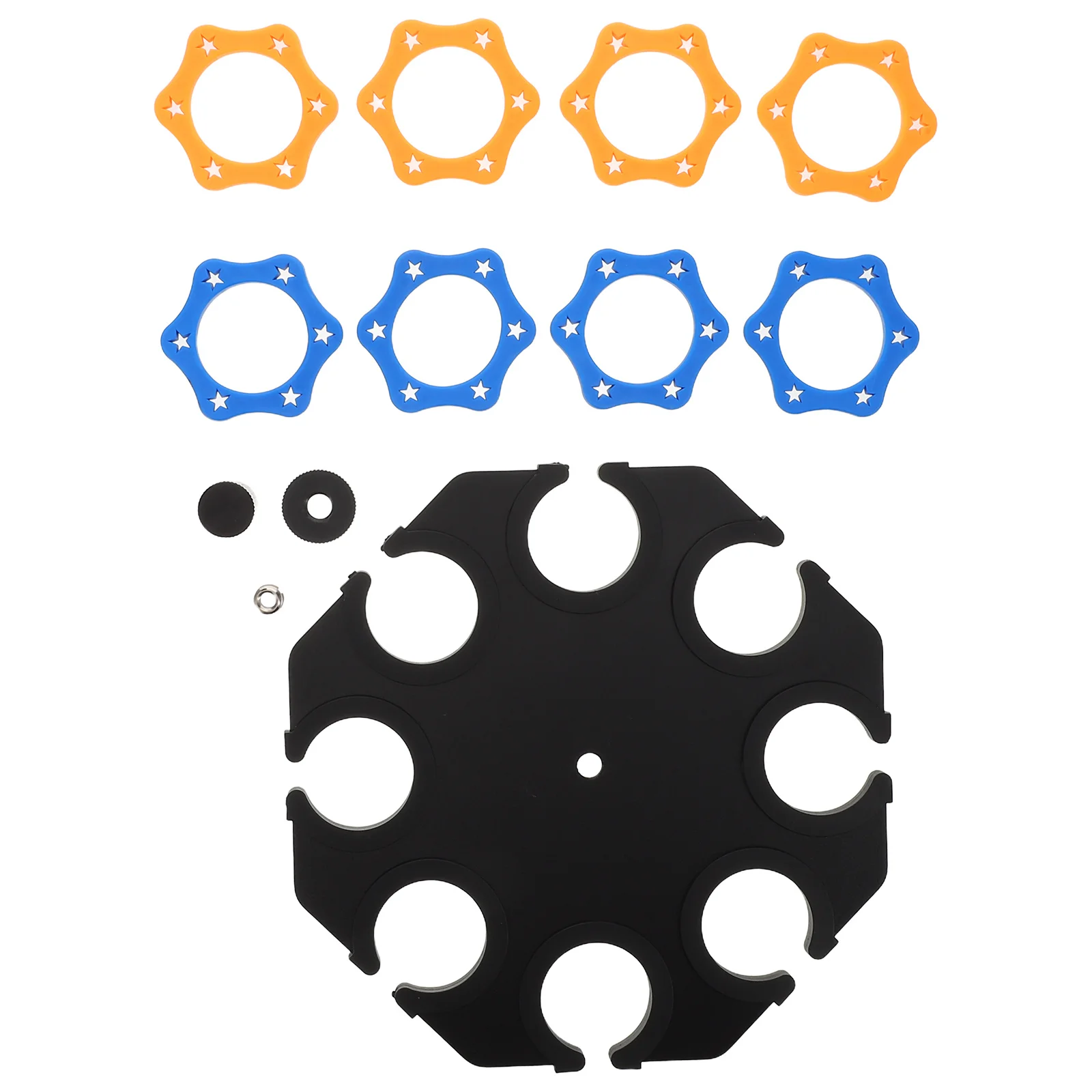 

1Set Microphone Holder Storage Tray Shock Mount Mic Clip Desk Stand for Live Performance Recording Multi-Microphone Organizer