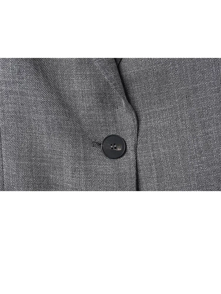 HH Vrouwen Lente Herfst Commuter Blazer Rok Tweedelig Professioneel Pak Met Lange Mouwen Slank Veelzijdig Modieus Textuurpak