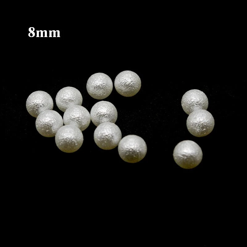 50pcs/lot White Sun Flower Shape Scrapbook Simulated Pearl Beads Sewing Buttons DIY Material Findings BV212