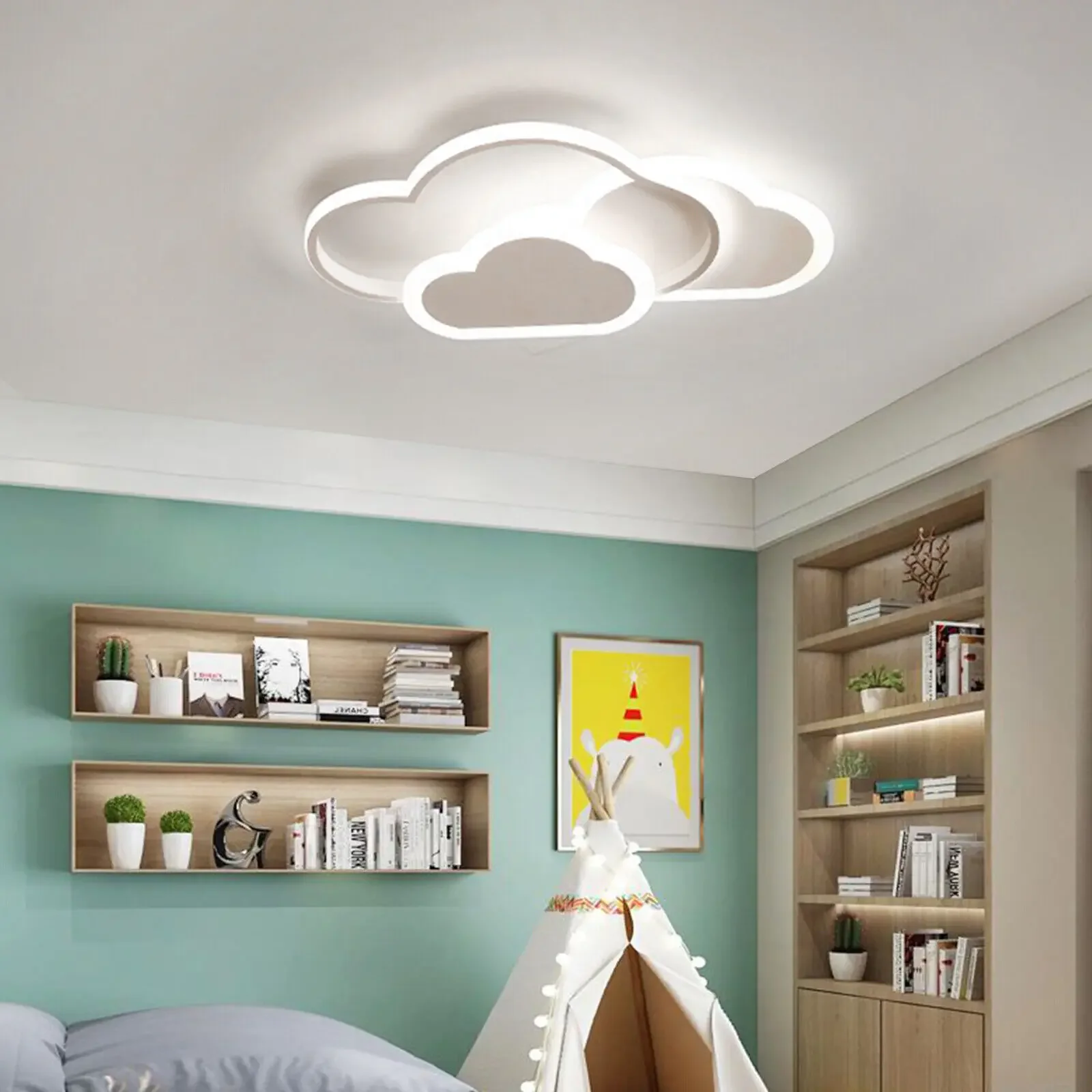 Imagem -03 - Criativa Nuvem Led Luz de Teto Quarto Infantil Design Luminária Decoração de Casa Lustre Moderno Lâmpada Pingente dos Desenhos Animados