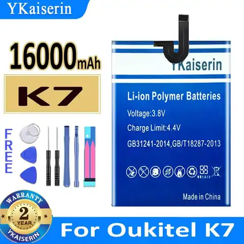 16000mAh Reliable Power Supply Mobile Phone Battery For Oukitel K7