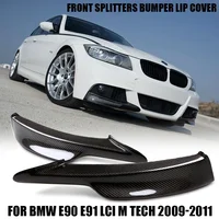 Para BMW accesorios 3 Series E90 328i 325i LCI m-tech Sports 2009 2010 2011 2012 divisores delanteros cubiertas de labio de parachoques carbono Lo