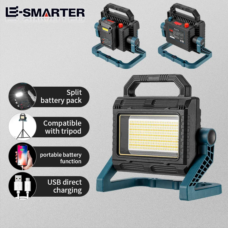 Lampe de poche LED COB aste USB, banque d'alimentation, lampe de travail super lumineuse, budgétaire portable, lanterne, lumière de camping en plein air