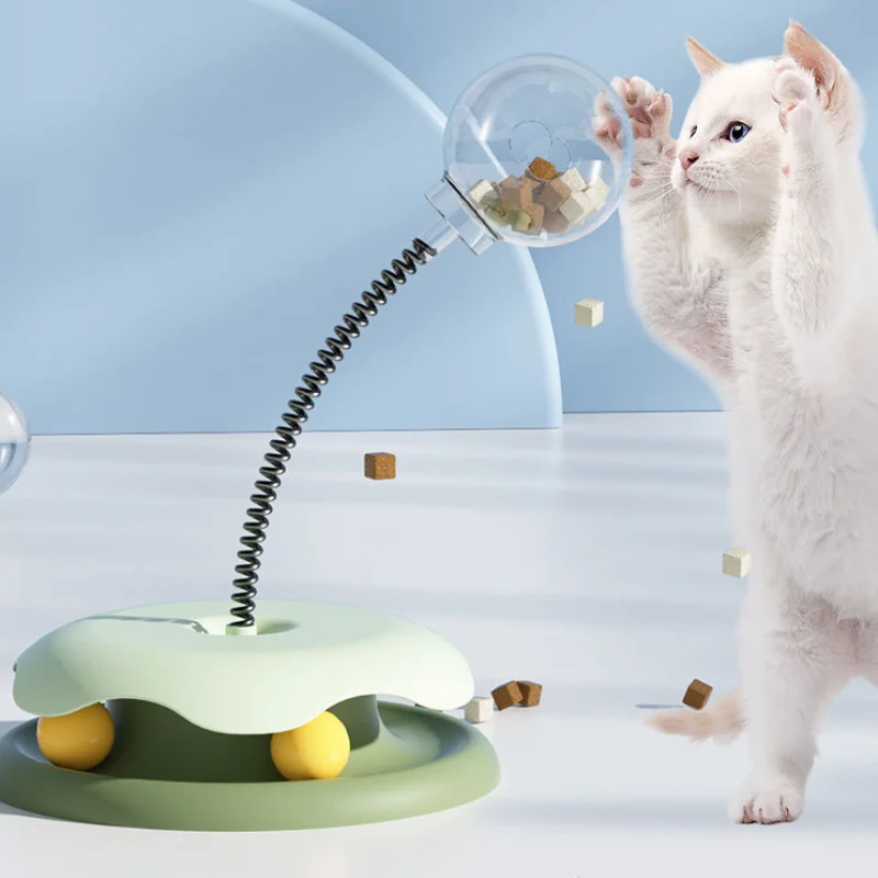 Pet Puzzle Food Leaking Ball Toy Cat Dog Interactive Treat Leaking Toy Slow Cat Dog Feeder Tracks Pet Products Accessories