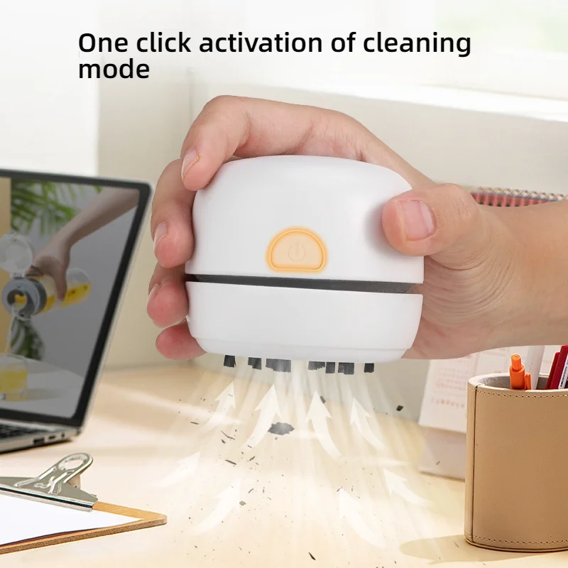 Pencil chip cleaner Mini desktop cleaner Portable rechargeable cleaner, suitable for keyboards, sofas and desktops