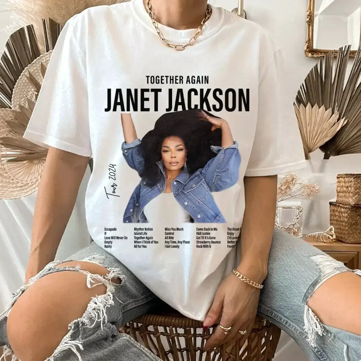 Janet Jackson Together Again Tour 2024 T Shirt