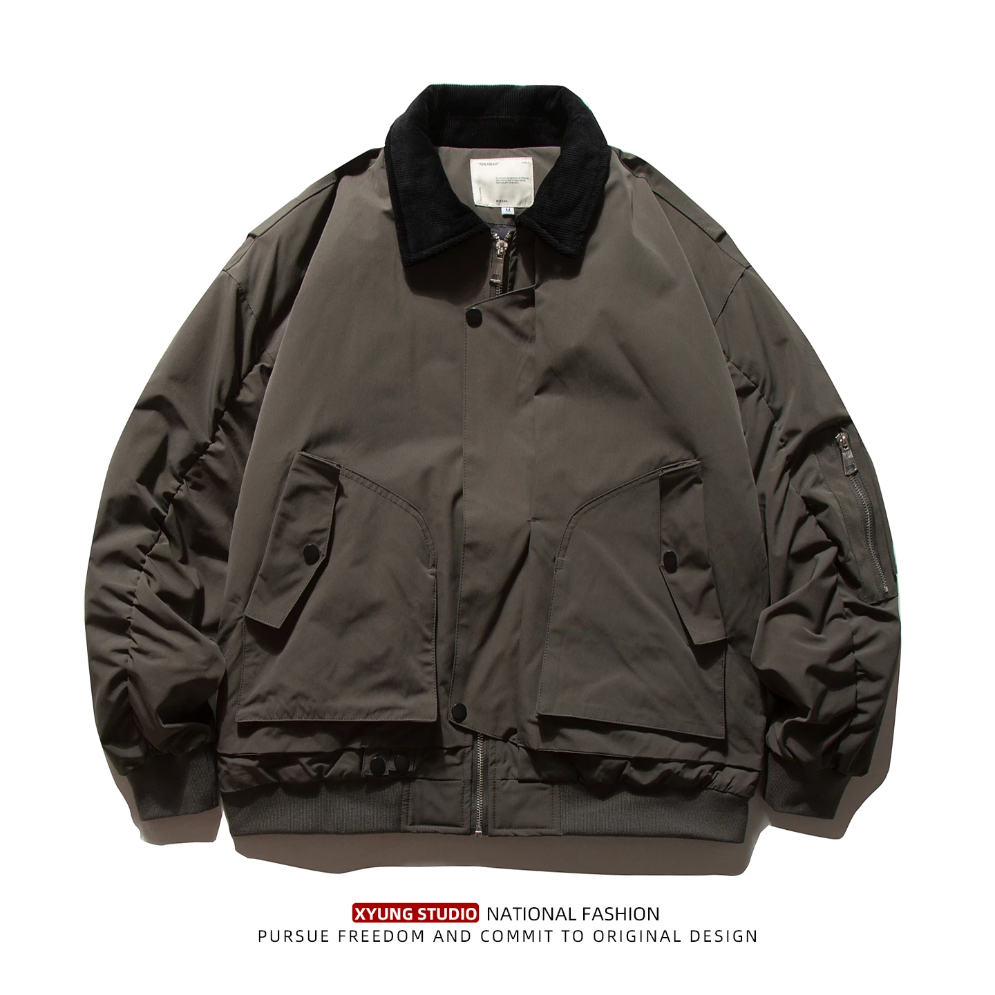 

Американская спецодежда свободного кроя, мужская пуховая куртка Du down, уличная морозостойкая летная куртка, теплая полиэфирное волокно