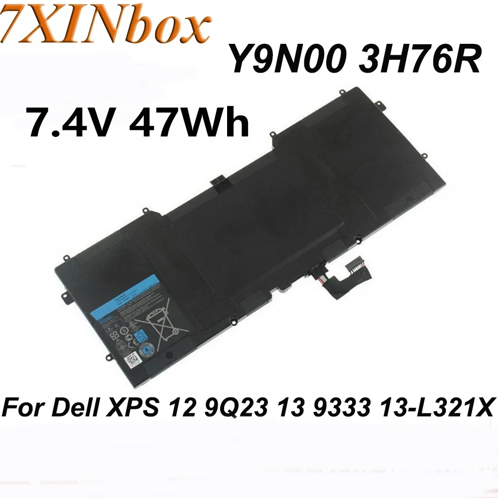 

7XINbox Y9N00 7.4V 47Wh Laptop Battery For Dell XPS 12-L221X 12 9Q23 9Q33 13-L321X L322X 13 9333 Series C4K9V 3H76R PKH18