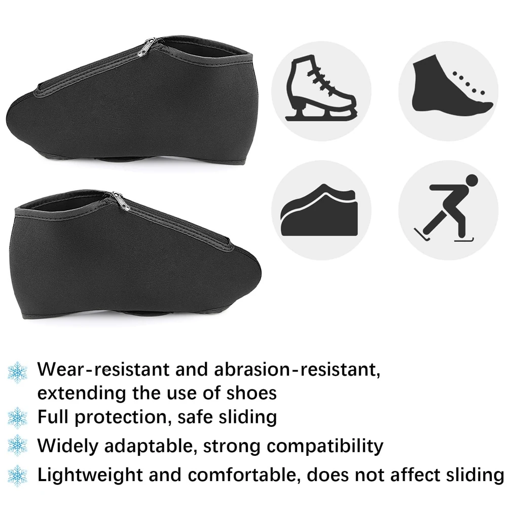 1 Pair Ankle Brace Thermal Skate Covers, Ice Figure Skating Boot Cover, Insulated Warm Skating Cover