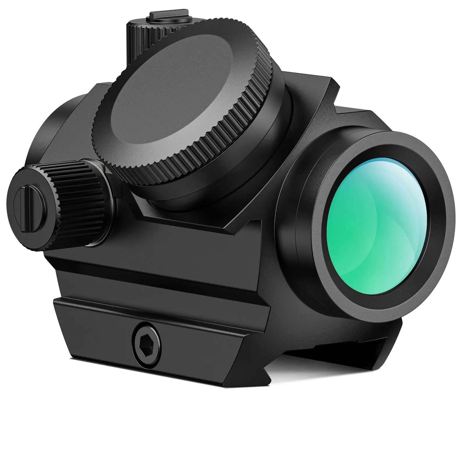 Recarregável Green Dot Sight Motion Awake 3 MOA Dot 1x21mm Óptica Co Witness Riser Baixo Perfil 20mm Picatinny Mount IPX7