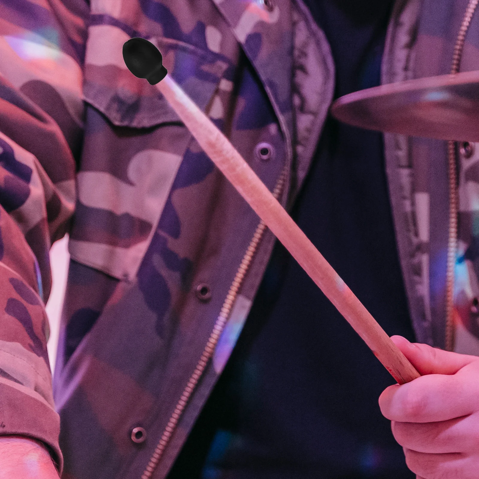 

Rubber Tips High Elasticity Durable Replacement Protectors Anti Slip Drum Accessories for Practice Performance Mute Tips