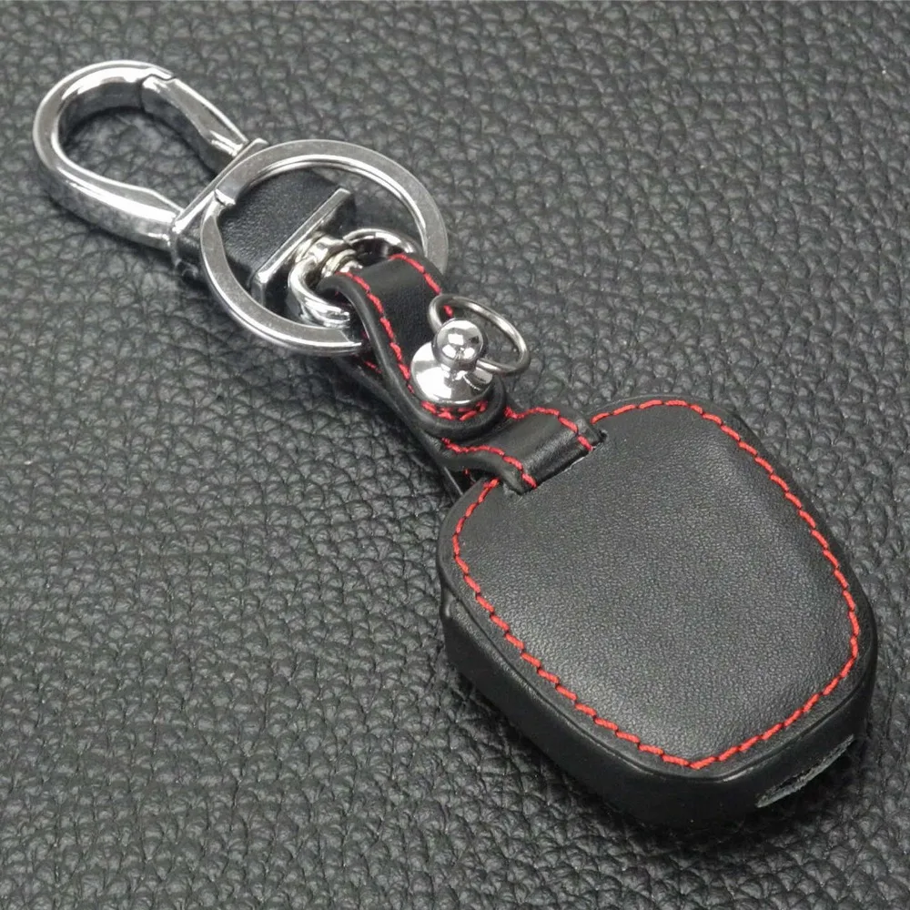 jingyuqin Leather Fob Case For Lexus ES GX Toyota RAV4 Camry Highlander Corolla Prado Avensis Yaris Auris 2 Button Car Key Shell