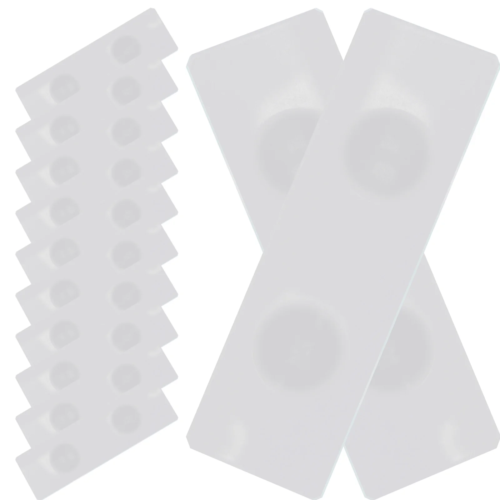 50 Pcs Concave Slide Glass Slides for Aquatic Specimens Laboratory Microscope Blank