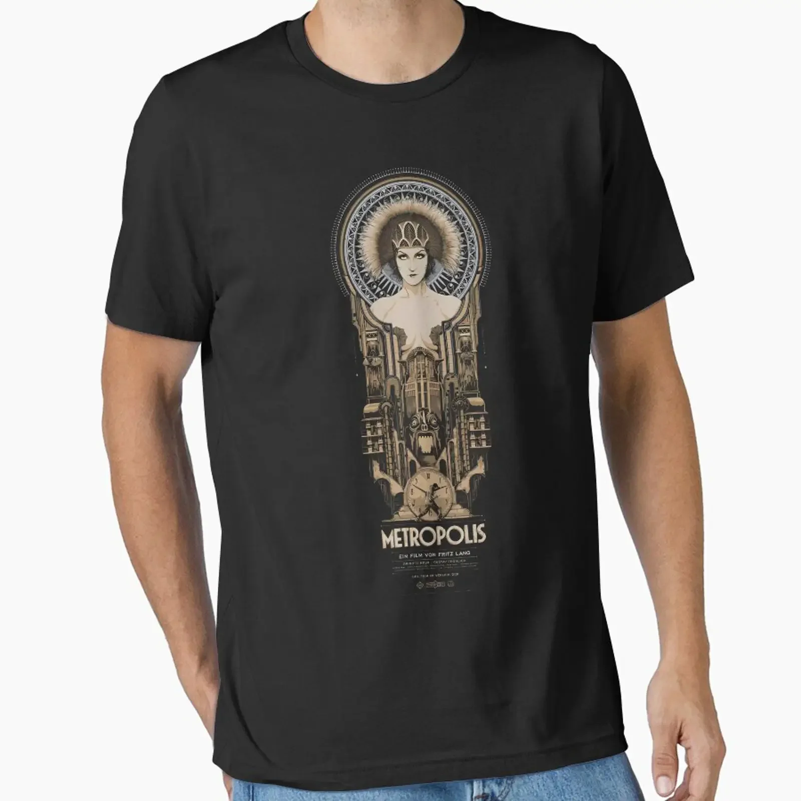 Metropolis Fritz Lang 1926 vintage movie poster designed and sold by Le Freak vintage Washed designer clothes Comfortable