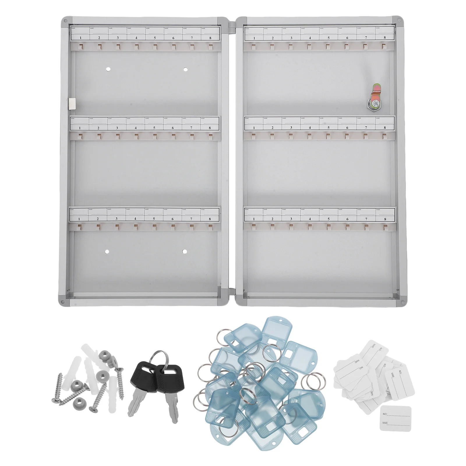 Caja de llaves de montaje en pared, organizador de almacenamiento de llaves seguro para el hogar, oficina, garaje, solución múltiple, caja de bloqueo de montaje en pared