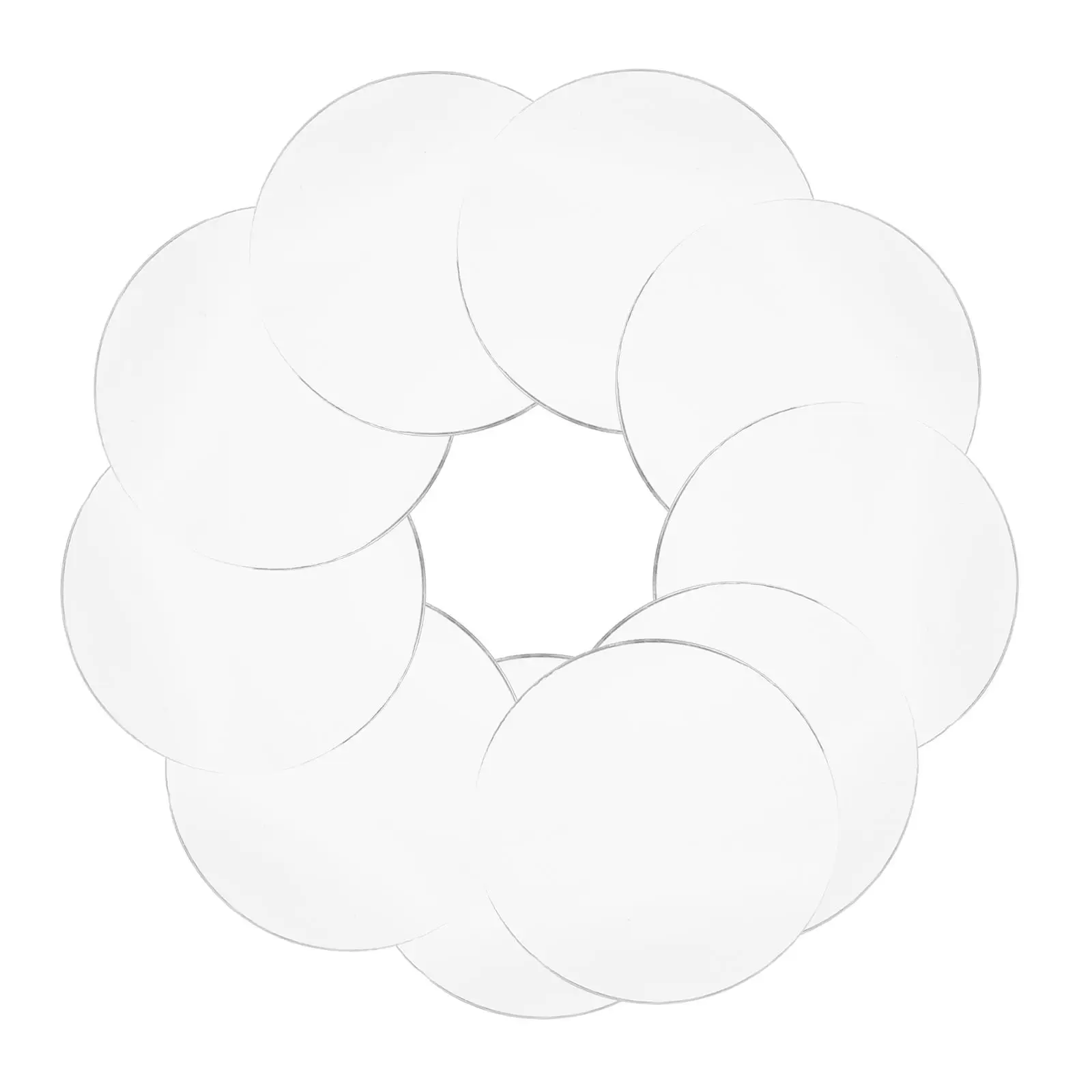 

10 Pcs Round Lens Mirror for Crafts DIY Makeup Cosmetics Glass Small Mirrors Travel
